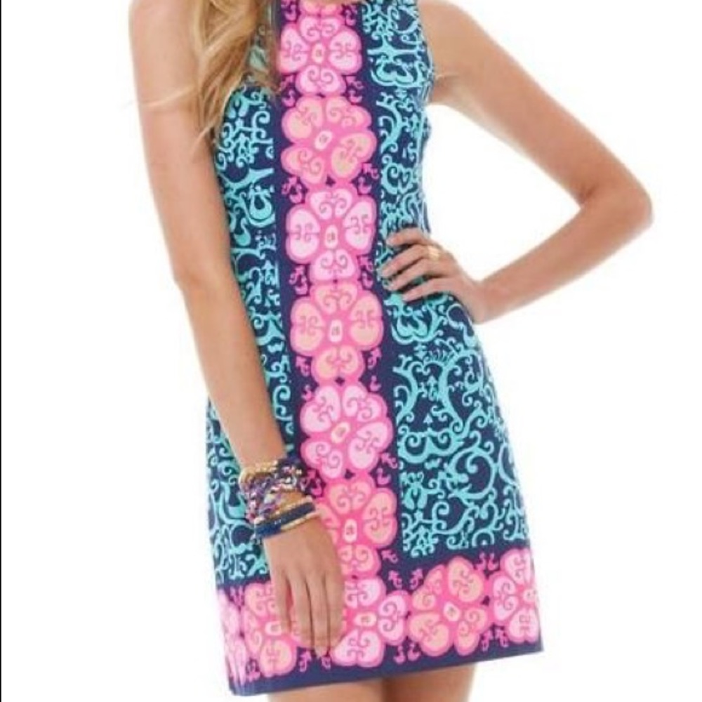 Lilly Pulitzer Fountain Hopping Shift Dress in 00